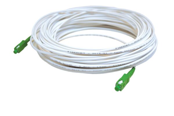 Cable Fibra Optica Antel 30mts Blanco