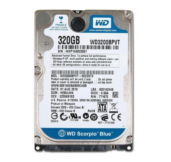 Disco Duro Notebook 320gb Sata Wd Seagate Usado Con Garantia