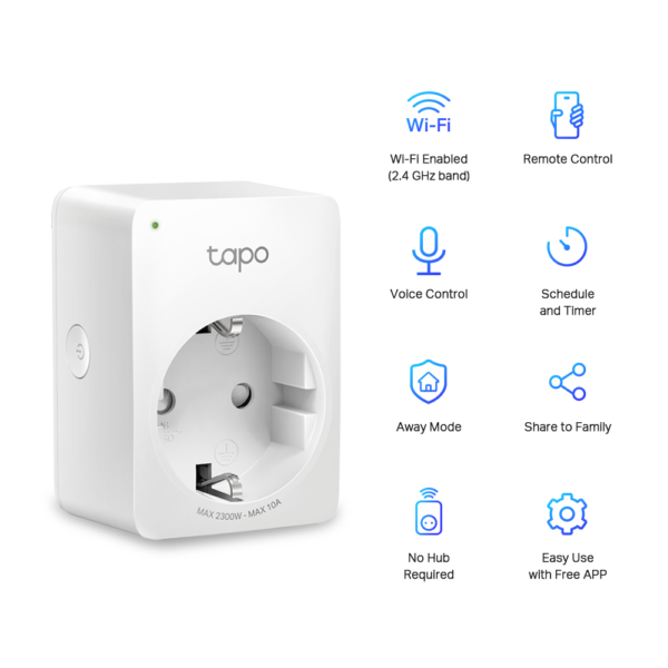 Enchufe Inteligente Wifi Tp-link Tapo P100 10 Amper - Imagen 2