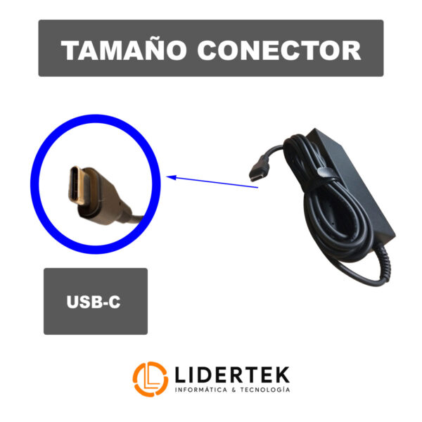 Cargador Tipo C 90w Compatible Con Macbook Lenovo Asus - Imagen 5