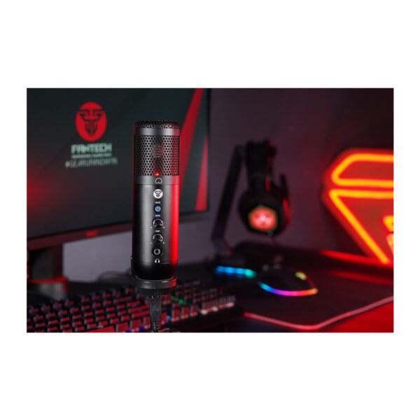 Microfono Condensador Fantech Leviosa Luz Rgb Tripode Mcx01 - Imagen 7