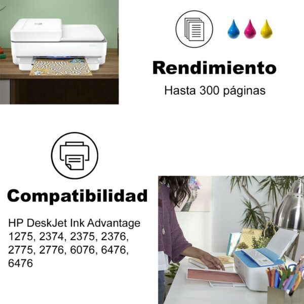 Cartucho Compatible Con Hp 667 Xl Color Hp 2375 2775 2776 - Imagen 6