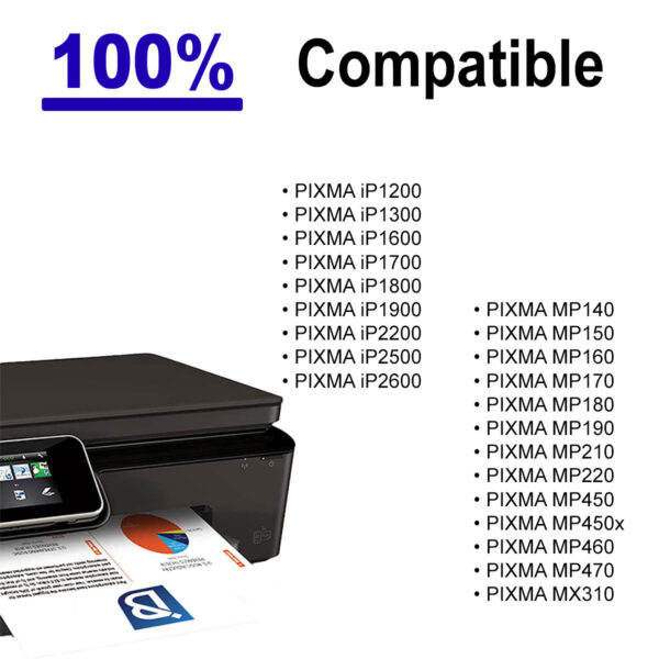 Cartucho Compatible Con Canon Pg-40 - Mp190 Mp140 - Negro - Imagen 2