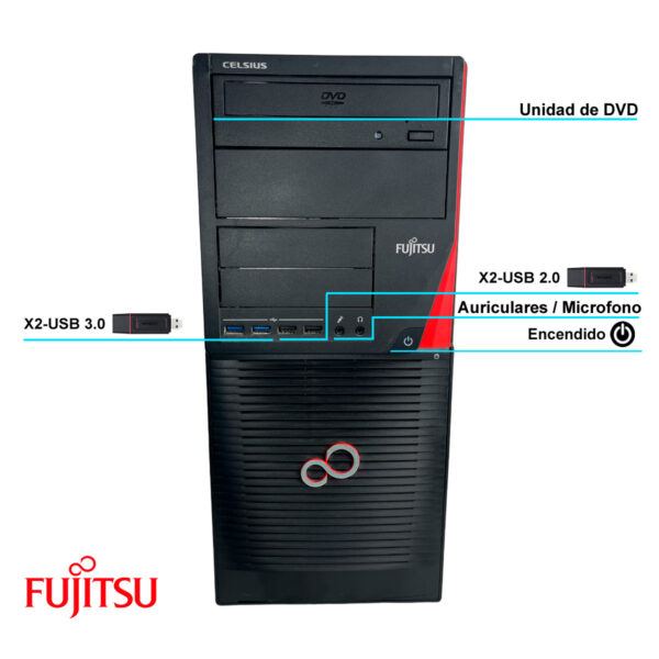 Torre Pc Intel Core I3 - 8gb Ram - 500gb Hdd - Wifi - Win10 - Imagen 3