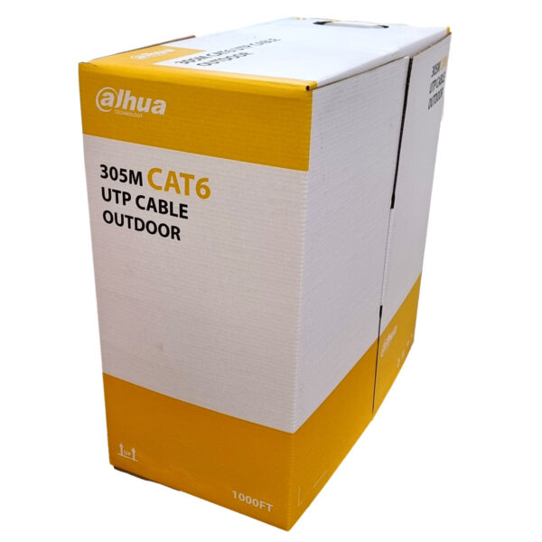 Bobina De Cable Utp Dahua Cat6 305m Exterior 100% Cobre