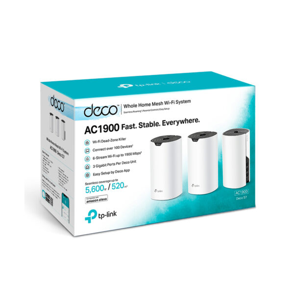 Sistema Wi-Fi Mesh Router Tp-link Deco S7 Pack x3 1900mbps - Imagen 7