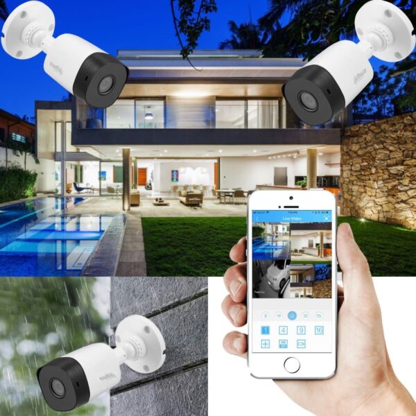 Kit Seguridad 3 Camaras Exterior Full Color 2mp + Dvr 4ch - Imagen 6