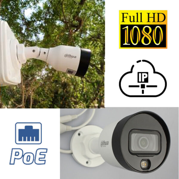 Camara Ip Exterior Poe Bullet 2mp Dahua Hfw1230s 2.8mm Cctv - Imagen 2