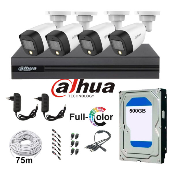 Kit Seguridad 4 Camaras Exterior Full Color 2mp + Dvr 4ch - Imagen 2
