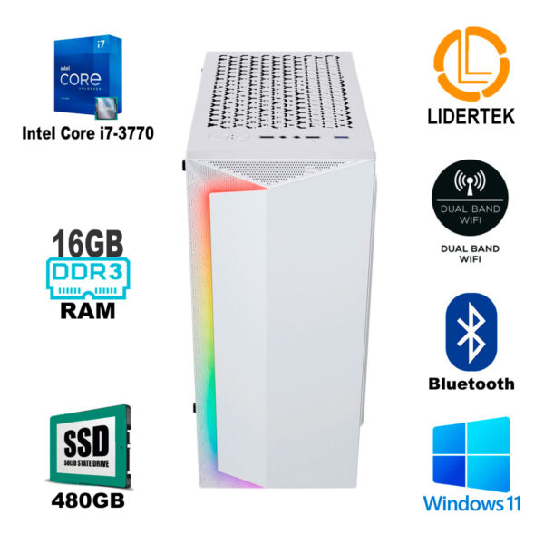 Pc Torre Gamer Intel i7 - 16gb Ram - 480gb Ssd - Grafica 4gb - Imagen 2