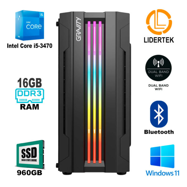 Pc Torre Gamer i5 - 16gb Ram - 960 Ssd +Nvidia 4Gb + Monitor - Imagen 2