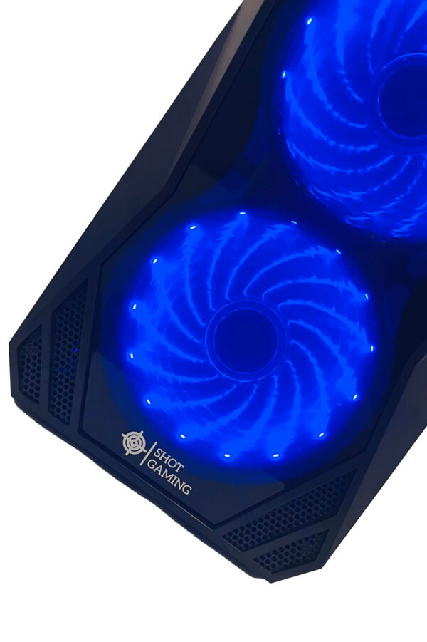Gabinete Gamer Pc Atx Shot Gaming 3148 + 3 Fanes Elegi Color - Imagen 6