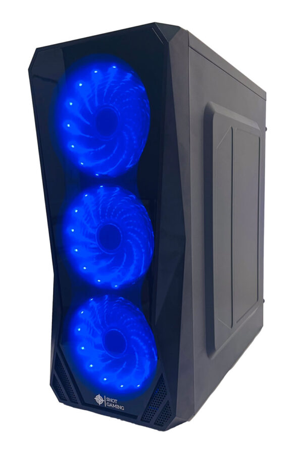 Gabinete Gamer Pc Atx Shot Gaming 3148 + 3 Fanes Elegi Color - Imagen 2