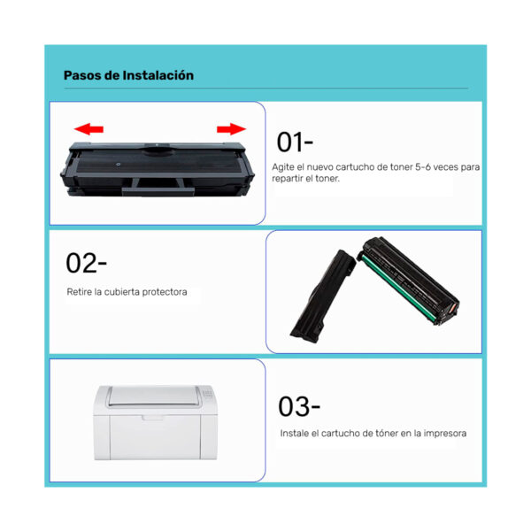 Toner Compatible Laser Para Samsung Ml-2165 Mlt-d101 D101 - Imagen 2