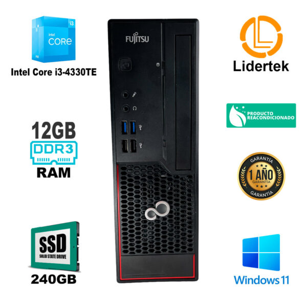 Torre Pc Intel Core I3 - 12gb Ram - 250gb Hdd - Wifi - Imagen 2