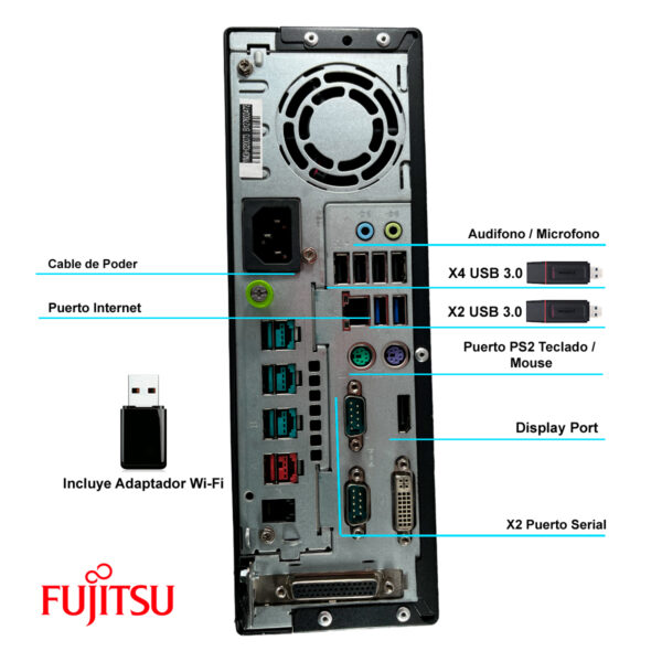 Torre Pc Intel Core I3 - 12gb Ram - 250gb Hdd - Wifi - Imagen 5