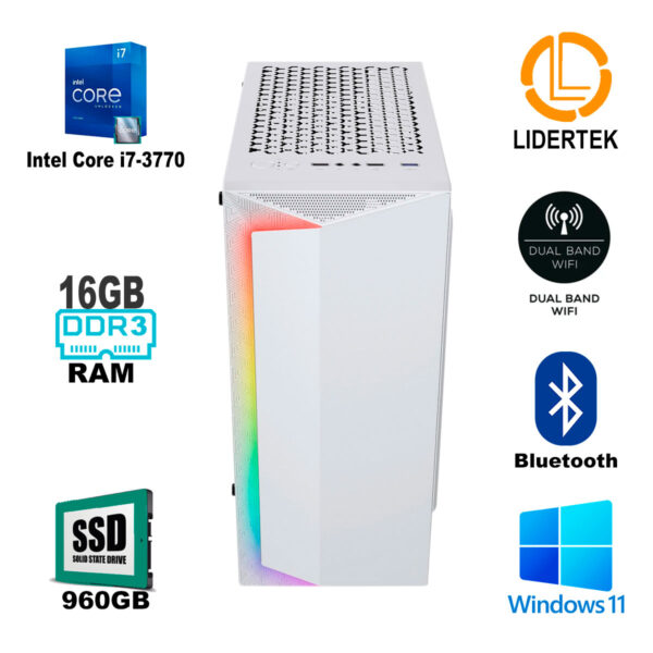 Pc Torre Gamer I7 - 16gb Ram - Solido 960gb + Nvidia 4gb - Imagen 2