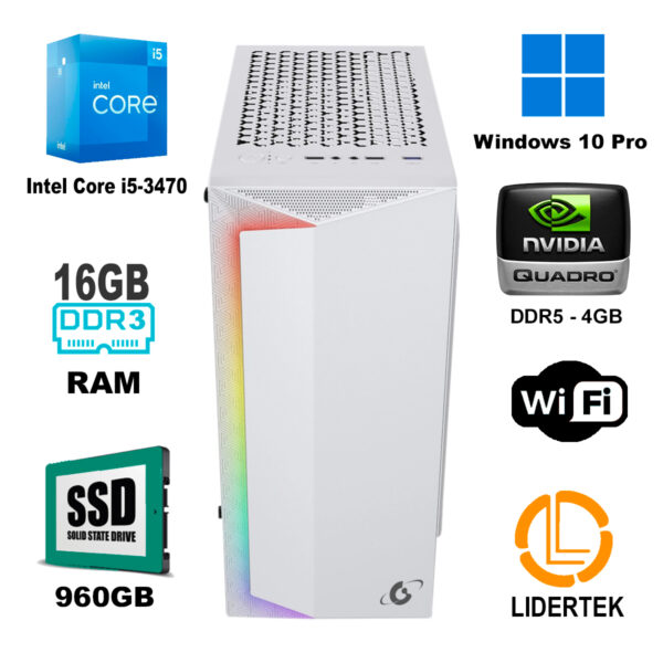 Pc Torre Gamer i5 - 16gb Ram - 960 Ssd +Nvidia 4Gb + Monitor - Imagen 2