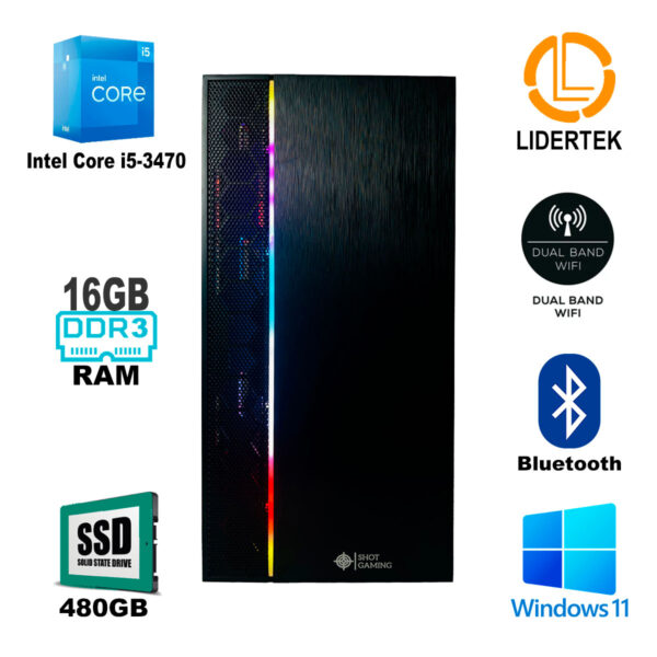 Pc Torre Gamer I5 - 16gb Ram - 512 Ssd +nvidia 4gb + Monitor - Imagen 2