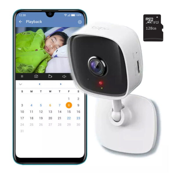 Cámara Seguridad Interior 1080p 2mp Tapo C100 + Memoria 128 - Imagen 2