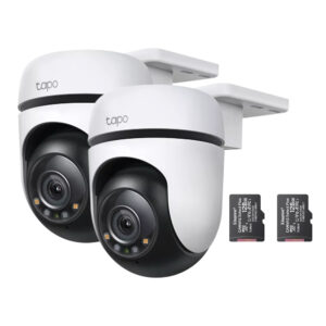 Kit x2 Cámaras Seguridad Exterior Tapo C510 + Memoria 128gb