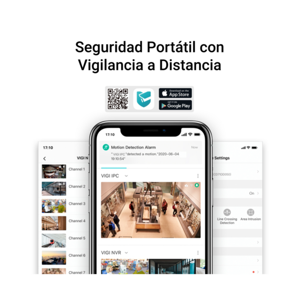 Cámara Seguridad Exterior Ip 4mp Poe Color Audio Vigi C340 - Imagen 5