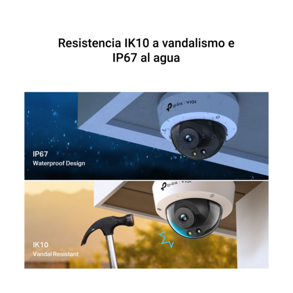 Camara Seguridad Exte Domo Ip 5mp Poe Color Audio Vigi C250 - Imagen 7