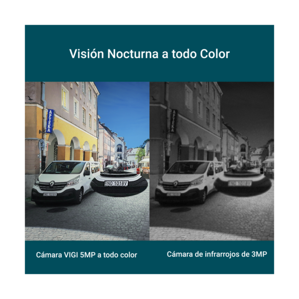 Camara Seguridad Exte Domo Ip 5mp Poe Color Audio Vigi C250 - Imagen 3