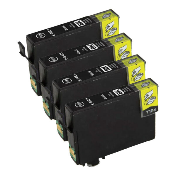 Pack X4 Cartuchos Compatible Negro Para Epson 2101 Tamaño Xl