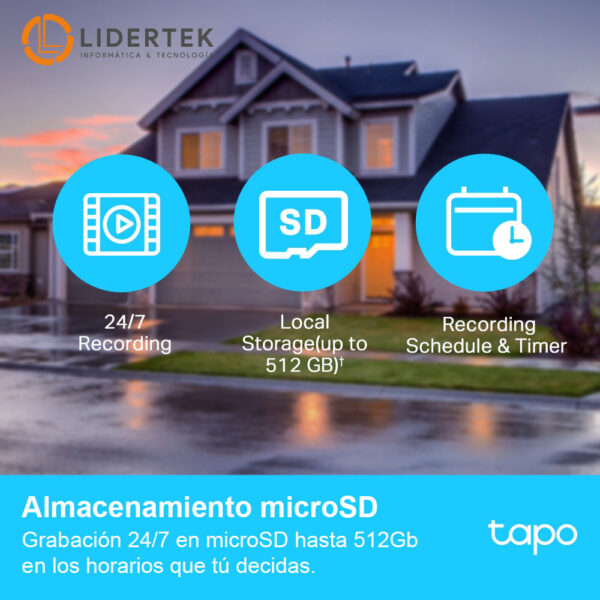 Cámara Seguridad Tapo C500 128gb + Kit y Video Instalación - Imagen 9