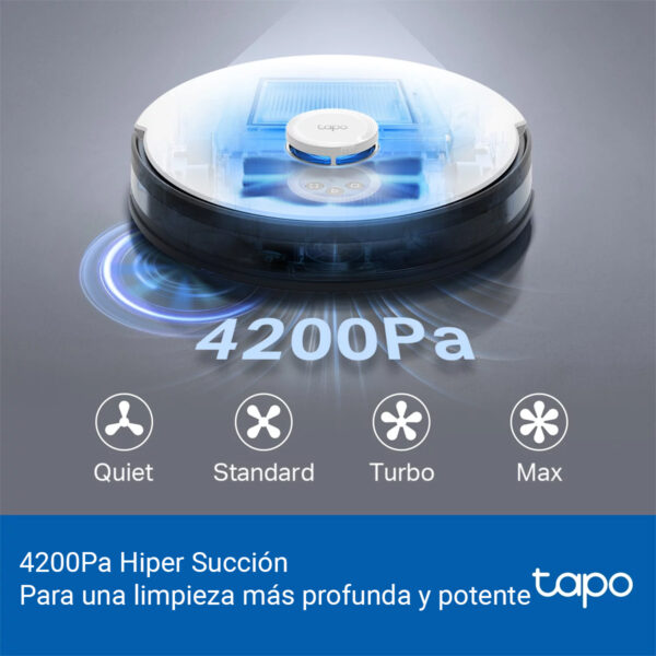 Aspiradora Robot Inteligente Tapo RV30C Limpieza Profunda - Imagen 7