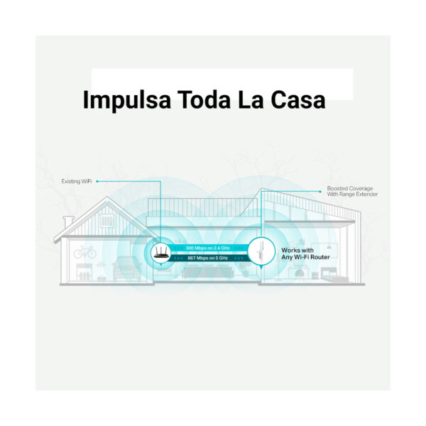 Repetidor Extensor Wi-Fi Tp Link RE315 AC1200 Doble Banda - Imagen 5
