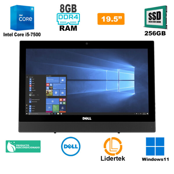 Allinone Computadora All in One i5-7500 256 Ssd 19.5" Win11 - Imagen 2