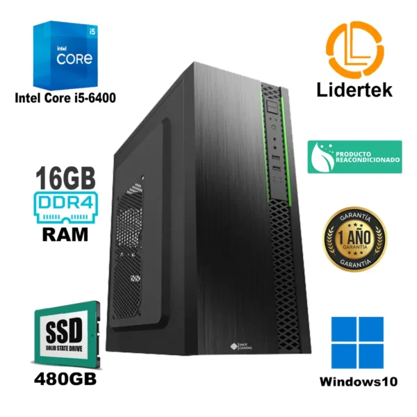 Pc Computadora Completa Core i5 16gb Ram Ssd 480gb Wifi - Imagen 2