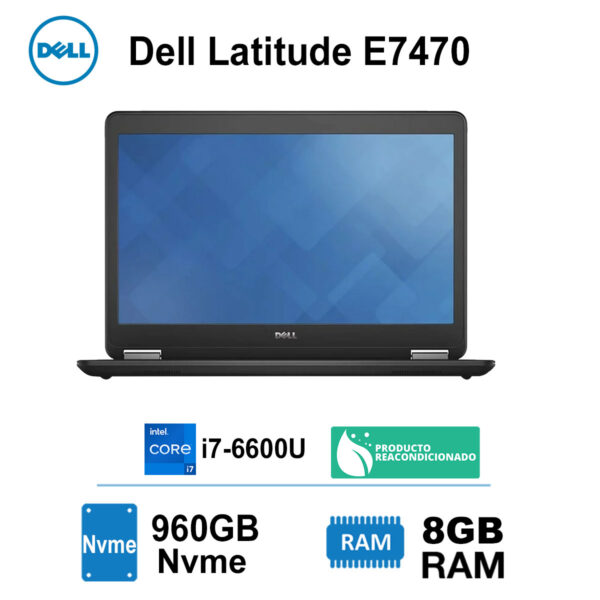 Notebook Dell Core I7-6600u 8gb - 960gb M.2 Nvme 14" Full Hd - Imagen 2