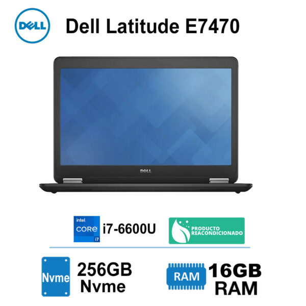 Notebook Dell Core I7-6600u 16gb - 256gb M.2 Nvme 14 Full Hd - Imagen 2