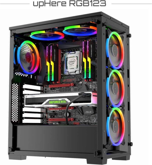 Fan Rgb Fan Cooler Gamer Pack x3 12 x 12cm - Imagen 5