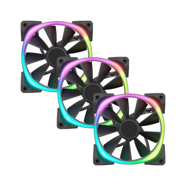 Fan Rgb Fan Cooler Gamer Pack x3 12 x 12cm