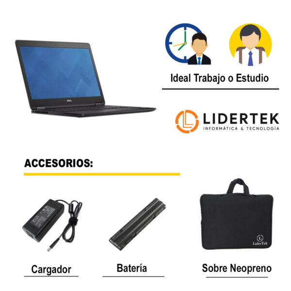 Notebook Dell E7470 Core I5-6300u 8gb Ram 256gb Ssd Muy Agil - Imagen 3