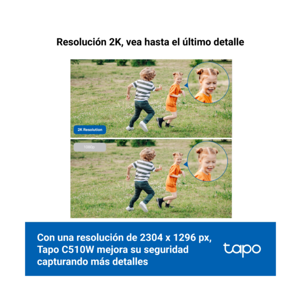 Cámara Seguridad Exterior 2k 3mp Tapo C510w + Memoria 128gb - Imagen 5