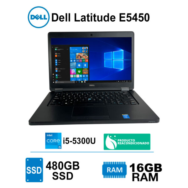 Notebook Dell Core I5-5300u 16gb Ram 480gb Ssd 14 Full Hd - Imagen 2