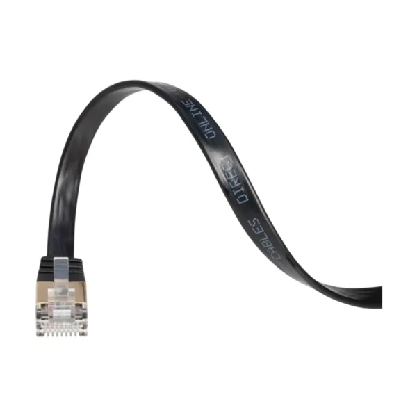 CABLE RED CAT 7 U/FTP 1 MTS - NEGRO - COBRE