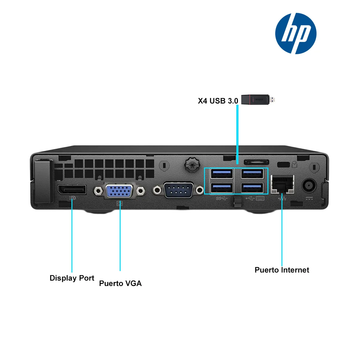 MINI PC i5-6500T - 8GB / 256GB SSD - HP 600 G2