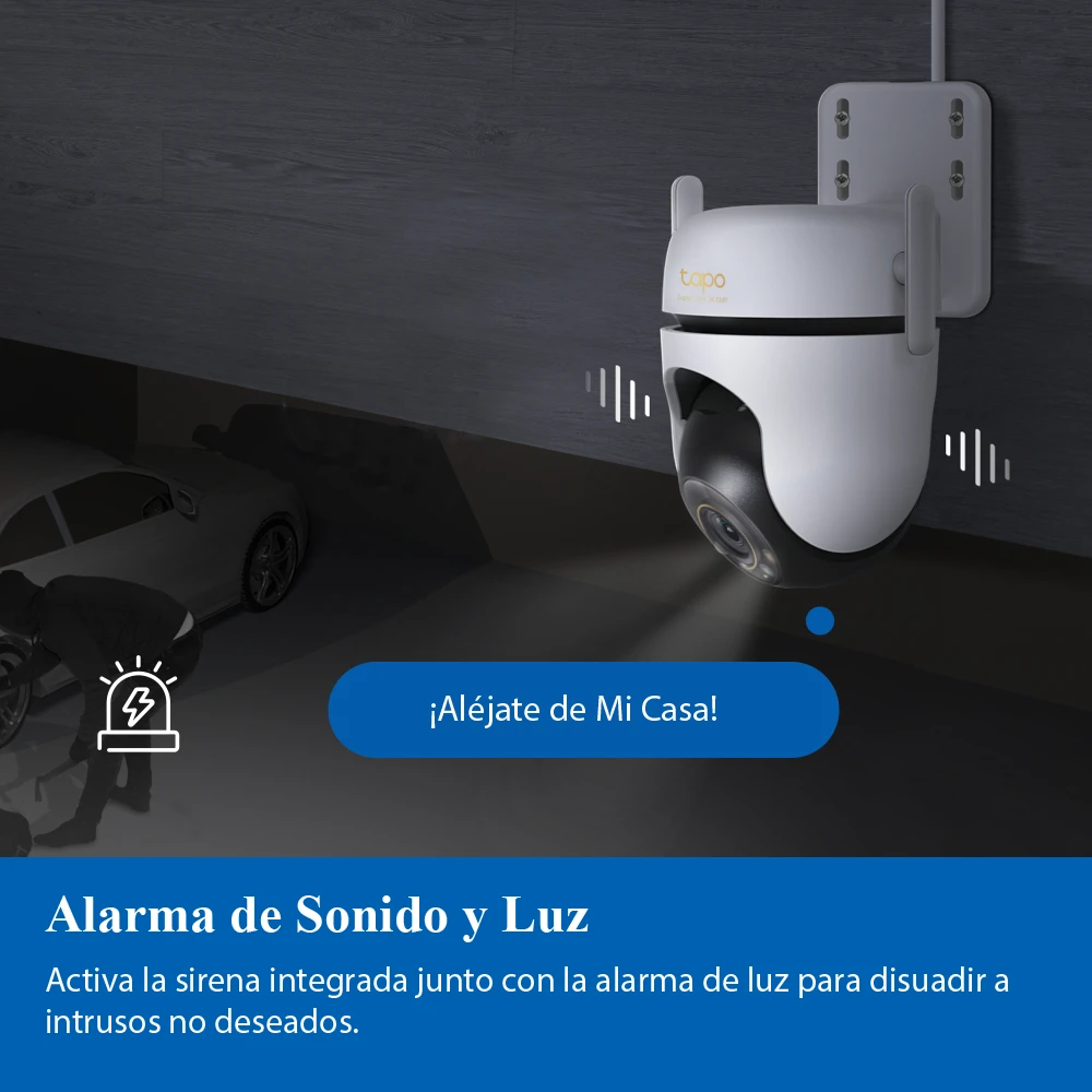 CAMARA IP EXTERIOR 360º - TAPO C530WS - 3K QHD 5MP (2880 × 1620 px)