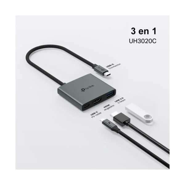 HUB USB TP-LINK UH3020C TIPO C A 3 PUERTOS