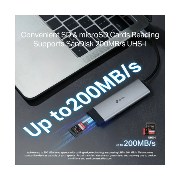 HUB USB TP-LINK UH7020C TIPO C A 7 PUERTOS