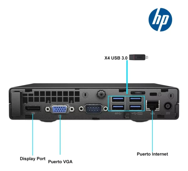 Mini Pc Escritorio Hp Core i5 16gb Ram Windows 11 Pro