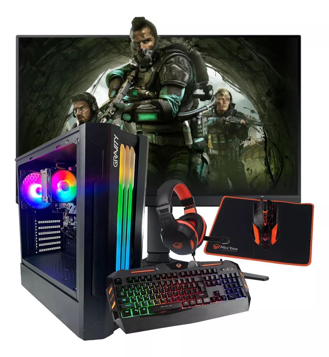 Pc Gamer Full Ryzen 5 Completa Armada 32gb Ram Ssd M2 512gb