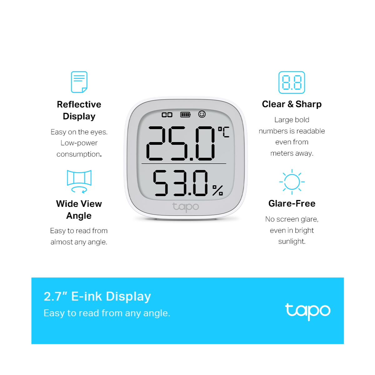 Sensor Smart Home Temperatura Humedad TP-LINK Tapo T315 V1.0