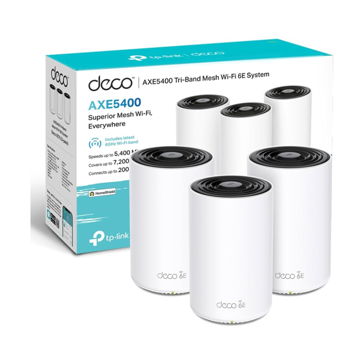 Sistema Wi-fi Mesh Tp-link Deco Xe75 Pack X3 5400mbps Wi-fi6